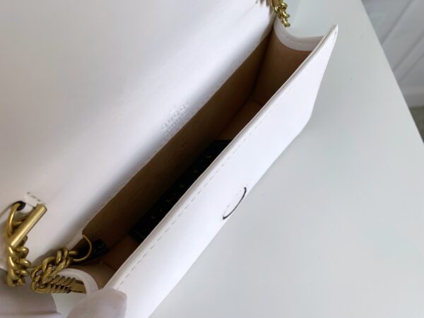 GUCCI WOMEN'S GG MARMONT MINI BAG WHITE 18CM - Image 5