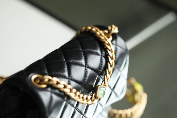 CHANEL MINI FLAP BAG BLACK 17CM - Image 6