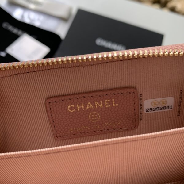 CHANEL ZIPPED COIN PURSE PINK AP1650 - Image 7