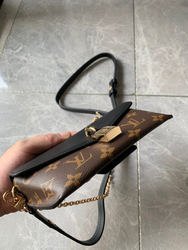 LOUIS VUITTON MONOGRAM PADLOCK ON STRAP 19CM BLACK M80559 - Image 5