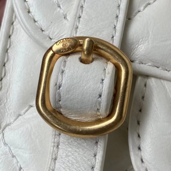 CHANEL CROSSBODY BAG WHITE AS2695 - Image 6