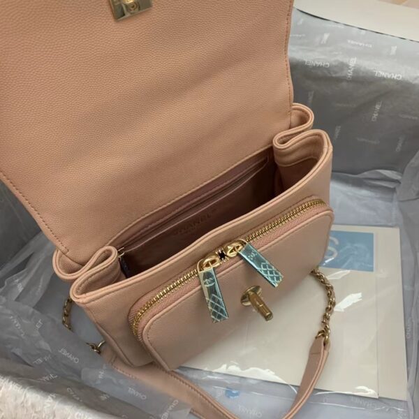 CHANEL MINI BUSINESS AFFINITY LIGHT PINK 19CM - Image 9