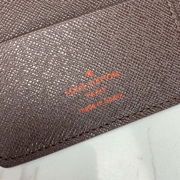 LOUIS VUITTON DAMIER EBENE CANVAS PASSPORT COVER 10CM N60189 - Image 5
