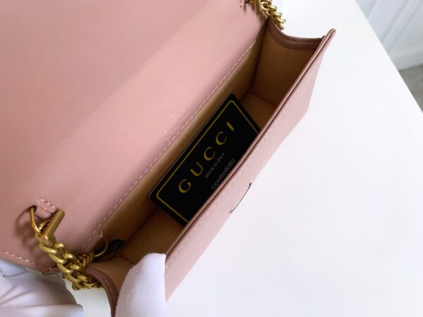 GUCCI WOMEN'S GG MARMONT MINI BAG ROSE 18CM - Image 6