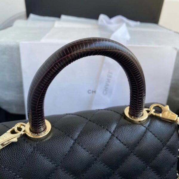 CHANEL HANDBAG BLACK AS2215 - Image 6