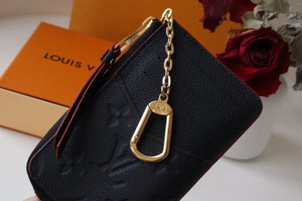 Louis Vuitton Card Holder Recto Verso Wallet Navy Blue / Red 13cm M69420 - Image 4