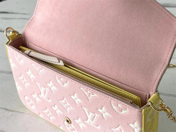 LOUIS VUITTON FÉLICIE POCHETTE 21CM PINK M81359 - Image 5