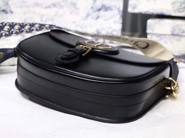 DIOR LARGE BOBBY BAG BLUE DIOR OBLIQUE EMBROIDERY BLACK 27CM M9320UMOB M941 - Image 5