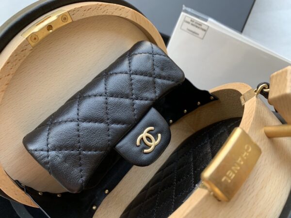 CHANEL VANITY CASE IN BEECH WOOD 20CM AS2928 - Image 8