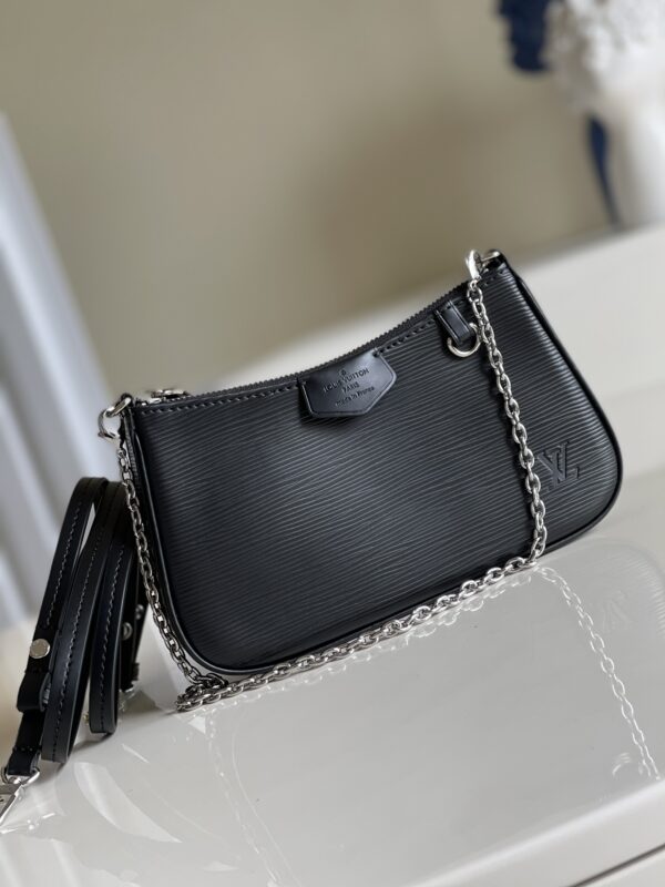 LOUIS VUITTON EASY POUCH ON STRAP 19CM BLACK M80471 - Image 5