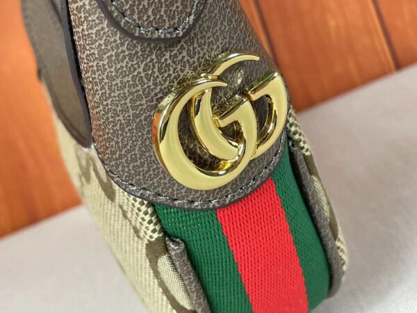 GUCCI OPHIDIA JUMBO GG MINI BAG CAMEL 20CM 658551 UKMDG 2570 - Image 6