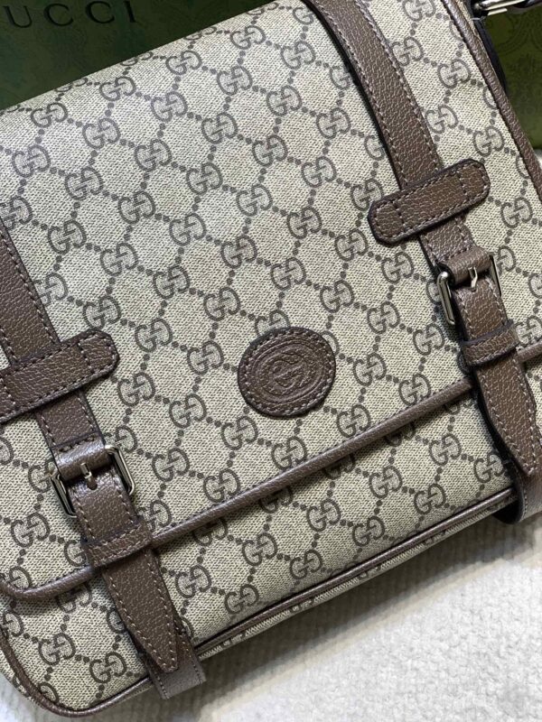 GUCCI GG MESSENGER BAG BEIGE SUPREME CANVAS 28CM 658542 K9GSN 8358 - Image 4