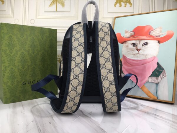 GUCCI OPHIDIA GG SMALL BACKPACK BLUE 29CM 547965 9U8BN 4077 - Image 4