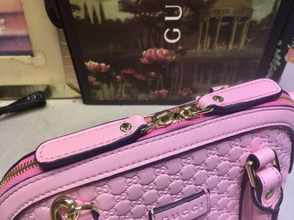 GUCCI GG DOME SATCHEL SHOULDER BAG PINK 24CM - Image 3