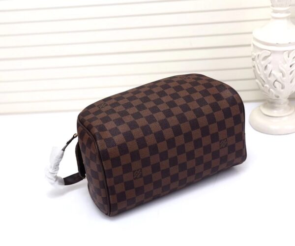 LOUIS VUITTON TOILETRY COSMETIC BAG BROWN CANVAS 28CM  N47624 - Image 3