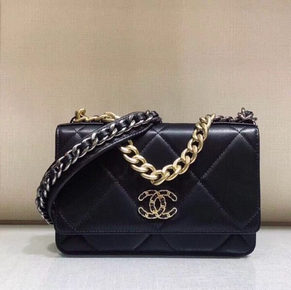 CHANEL CROSSBODY BAG BLACK AP1450 - Image 7