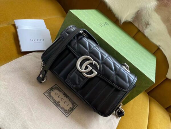 GUCCI MARMONT MINI SHOULDER BAG 446744 UM8AN 1000 - Image 4
