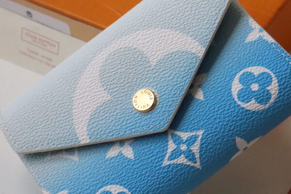 Louis Vuitton Monogram Victorine Wallet Blue M80387 - Image 5