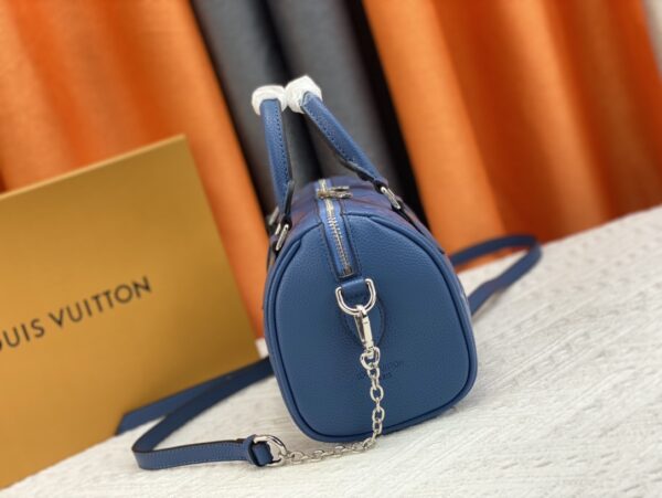 LOUIS VUITTON LV SPEEDY BANDOULIERE 20 HANDBAG NAVY BLUE M58958 - Image 6