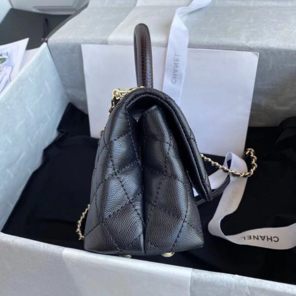 CHANEL HANDBAG BLACK AS2215 - Image 7