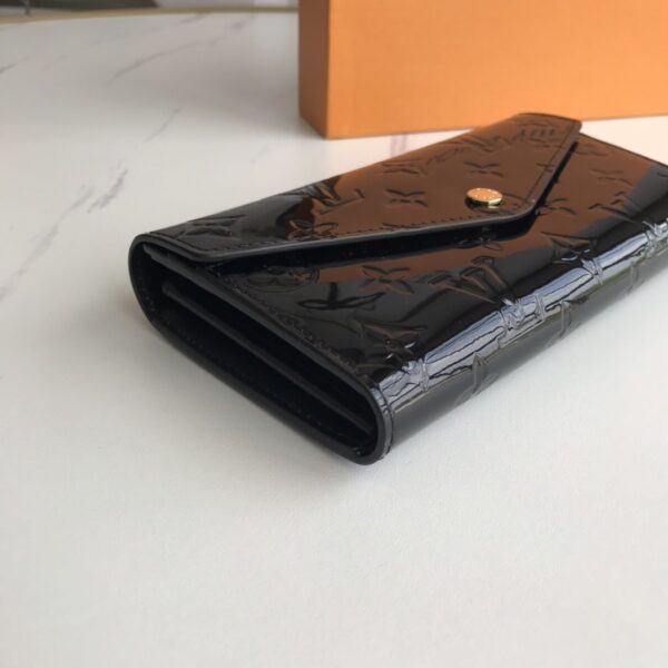 LOUIS VUITTON SARAH MONOGRAM WALLET BLACK 19CM - Image 3