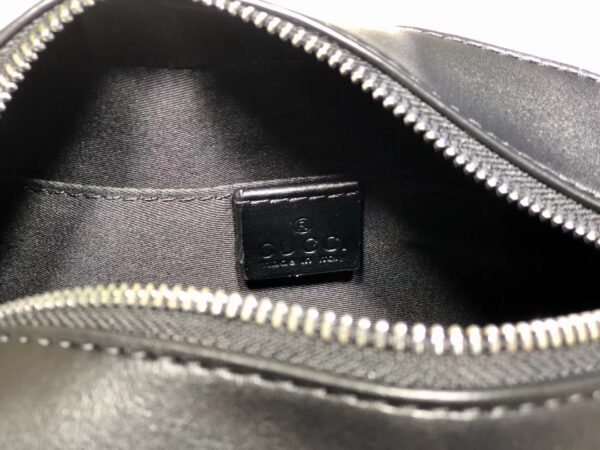 GUCCI BLACK LOGO EMBOSSED HAND BAG 24.5CM 475429 CWCBN 1000 - Image 6