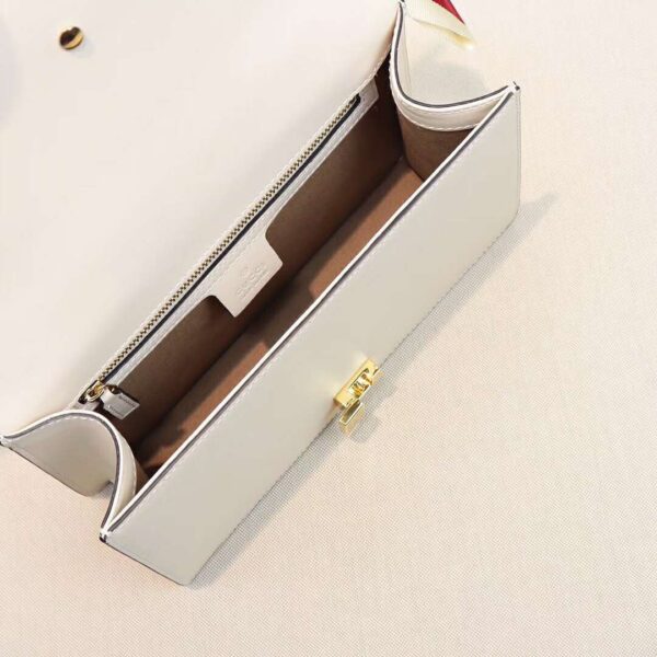 GUCCI SYLVIE LEATHER MINI CHAIN BAG WHITE 25.5CM - Image 3