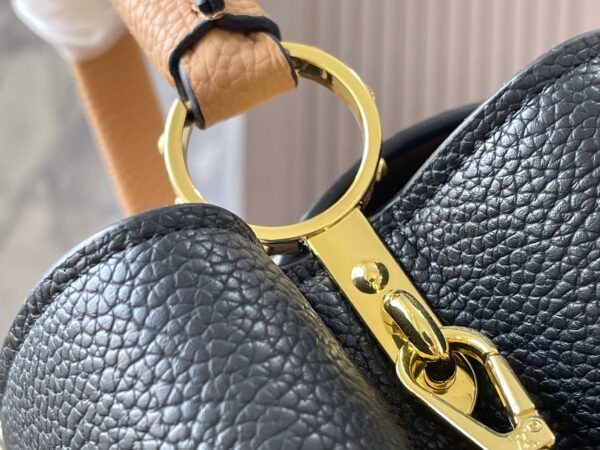 LOUIS VUITTON CAPUCINES BB BLACK ARIZONA 27CM M59466 - Image 7