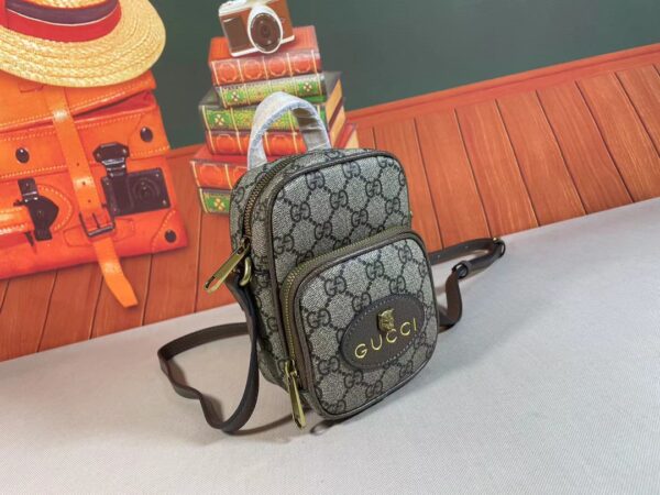 GUCCI OPHIDIA GG SUPREME CANVAS MINI BAG BEIGE 16CM - Image 3