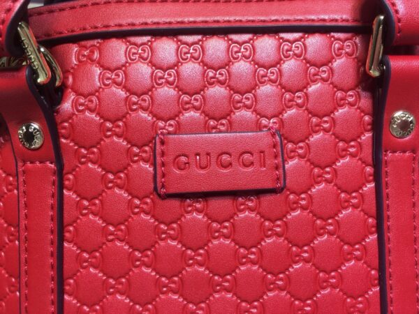 GUCCI GG DOME SATCHEL SHOULDER BAG RED 24CM 449654 BMJ1G 6420 - Image 6