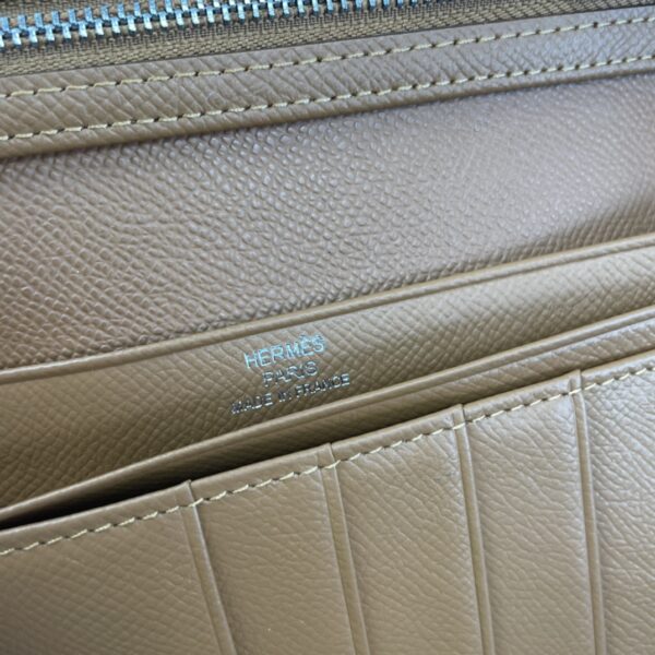 HERMES BEARN WALLET EPSOM BROWN - Image 6
