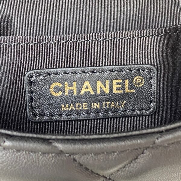 CHANEL MINI FLAP BAG BLACK AS3205 - Image 6