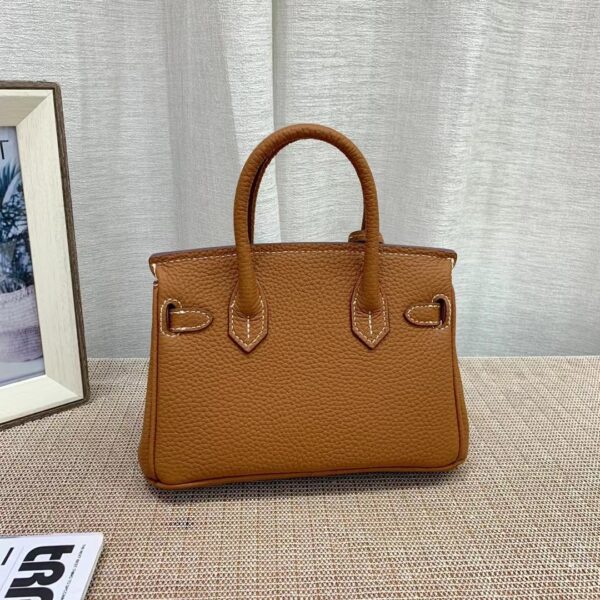 HERMES BIRKIN MINI GOLD HARDWARE EPSOM BROWN 20CM - Image 5