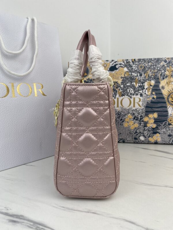 DIOR MEDIUM LADY LIGHT PINK CANNAGE M0565OBDU_M15P 24CM - Image 4