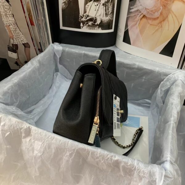 CHANEL MINI BUSINESS AFFINITY BLACK 19CM - Image 4