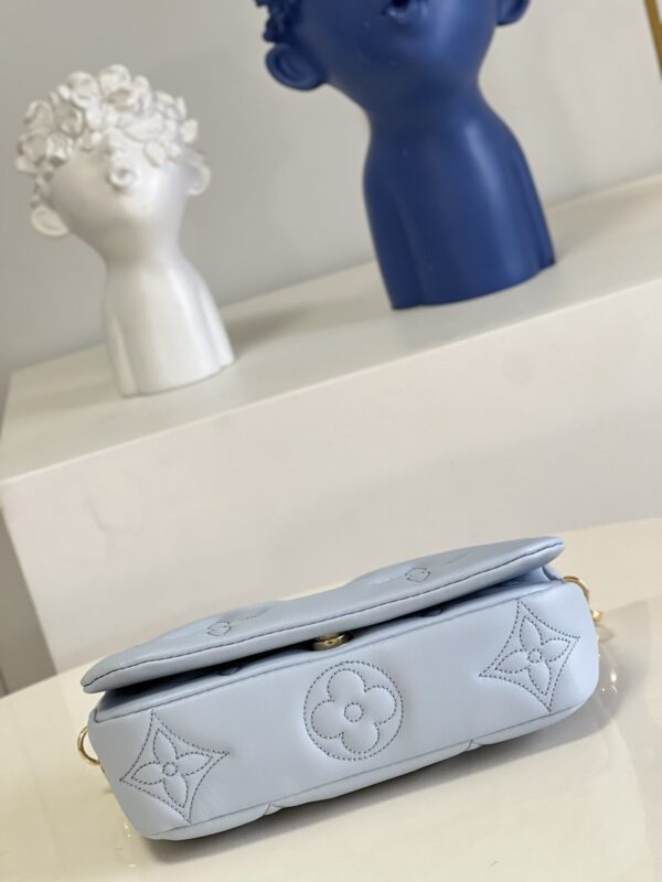 LOUIS VUITTON WALLET ON STRAP BUBBLEGRAM BLUE M81399 - Image 3