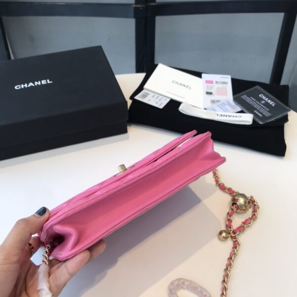CHANEL WALLET ON CHAIN PINK AP2844 - Image 4