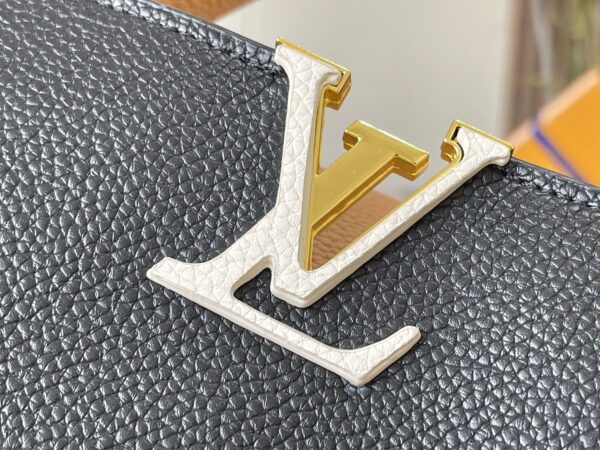 LOUIS VUITTON CAPUCINES BB BLACK ARIZONA 27CM M59466 - Image 9