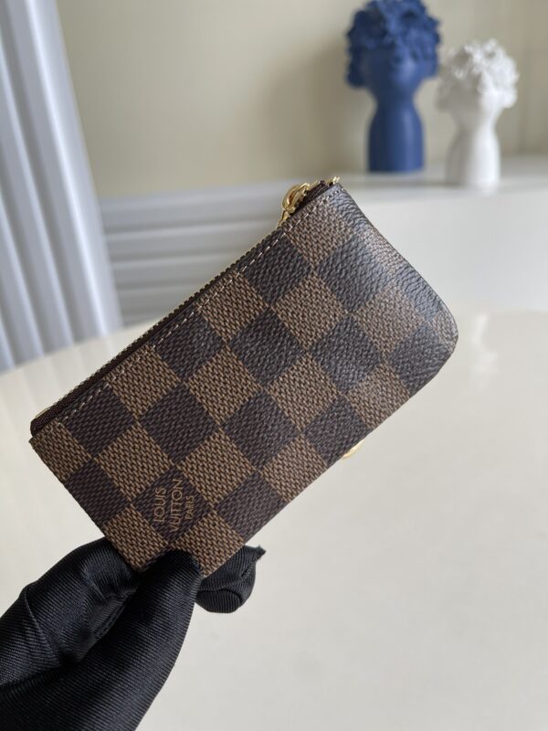 LOUIS VUITTON DAMIER EBENE KEY POUCH N62658 - Image 4