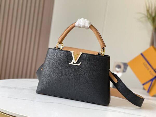 LOUIS VUITTON CAPUCINES BB BLACK ARIZONA 27CM M59466 - Image 2