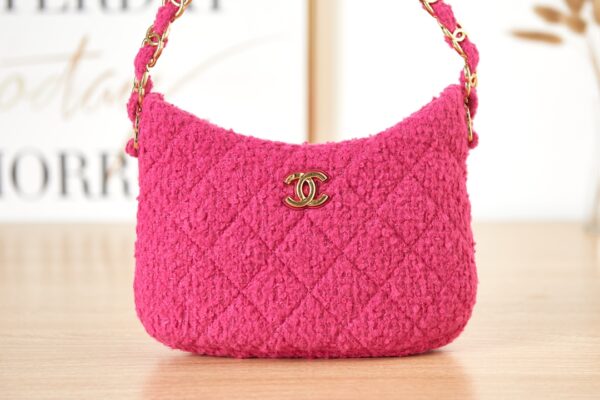 CHANEL HOBO HANDBAG IN PINK 24CM AS3562 B09263 NK318 - Image 3