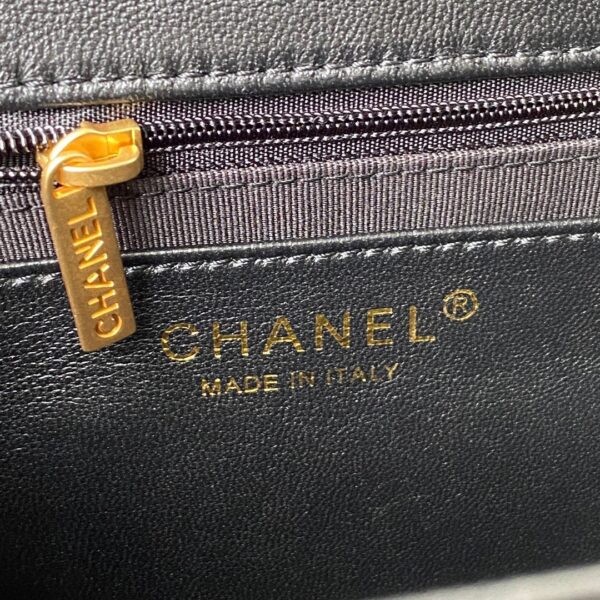 CHANEL LARGE FLAP BAG BLACK AS3215 - Image 7