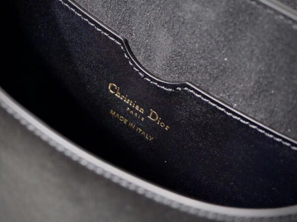 DIOR LARGE BOBBY BAG BLUE DIOR OBLIQUE EMBROIDERY BLACK 27CM M9320UMOB M941 - Image 7
