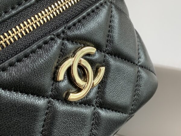 CHANEL SMALL VANITY BAG WITH STRAP 10CM BLACK AP2803 - Image 8