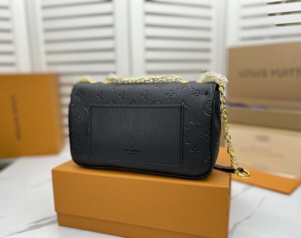 LOUIS VUITTON MARCEAU BLACK LEATHER BAG M46200 - Image 4