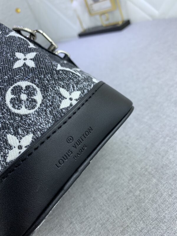 LOUIS VUITTON NANO NOÉ GRAY DENIM 16CM M46449 - Image 4