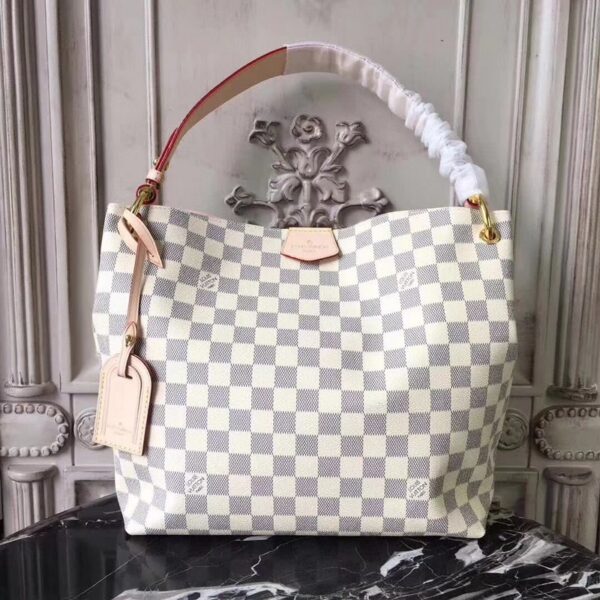 LOUIS VUITTON DAMIER AZUR GRACEFUL PM 35CM N42249 - Image 2