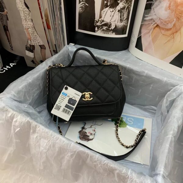 CHANEL MINI BUSINESS AFFINITY BLACK 19CM - Image 2