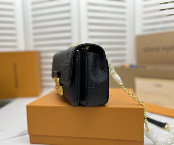 LOUIS VUITTON MARCEAU BLACK LEATHER BAG M46200 - Image 3