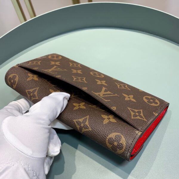 LOUIS VUITTON SARAH MONOGRAM WALLET RED 19CM M62236 - Image 7